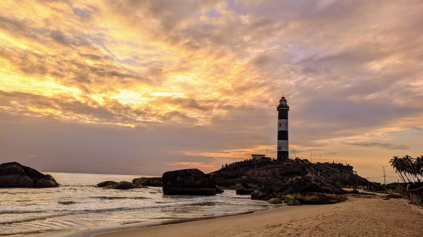 Kaup lighthouse beside the Karnataka coastline